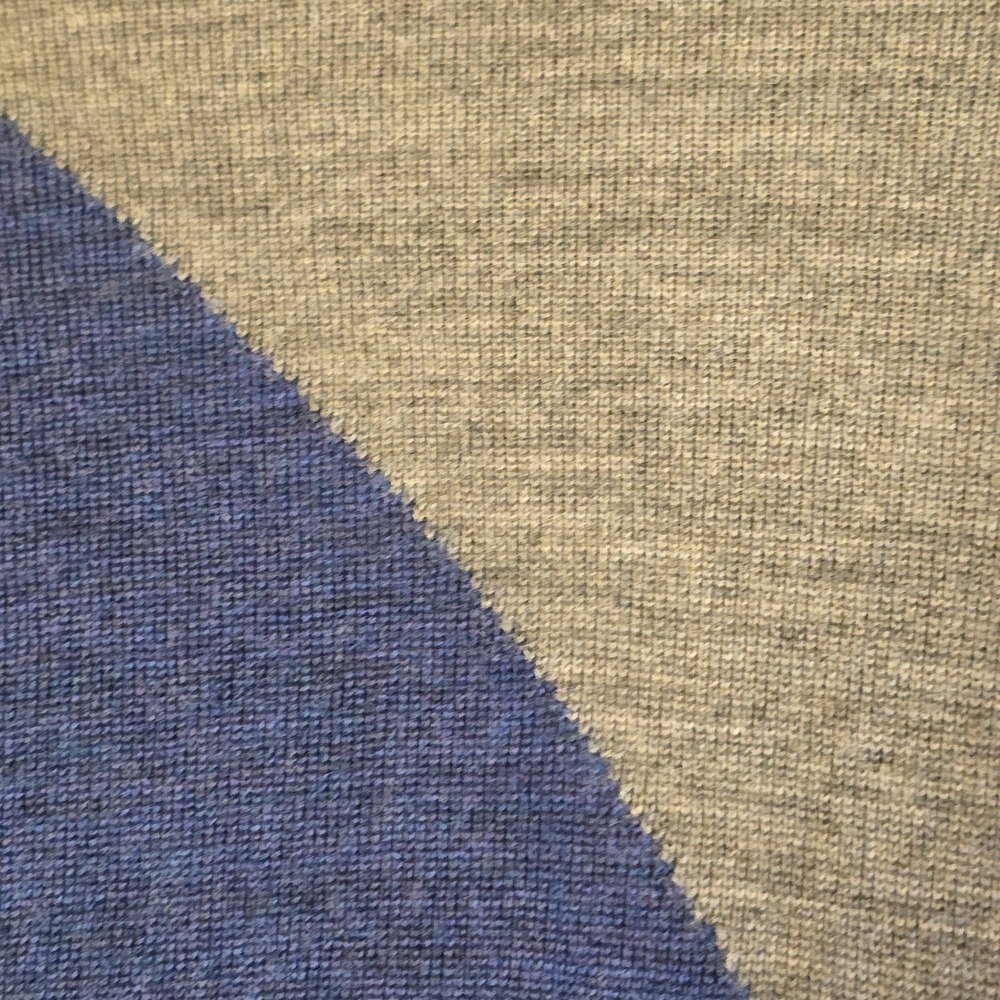 Armani Exchange Mens Colorblock Wool Blend Crewneck Sweater Grey Blue XS 6YZM2R - Picture 15 of 16